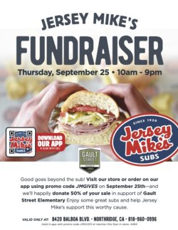 English flyer, use code JMGives in store or online.